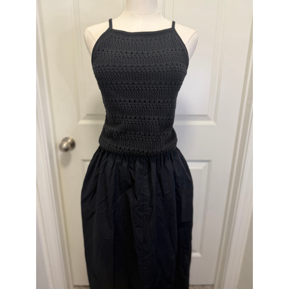 Women’s Drop Waist Maxi Sweater Dress – Universal Thread™ Black | Size S | NWT - Picture 3 of 5